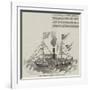 Chinese Drawing of an English War-Steamer-null-Framed Giclee Print