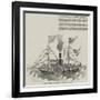 Chinese Drawing of an English War-Steamer-null-Framed Giclee Print