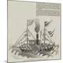 Chinese Drawing of an English War-Steamer-null-Mounted Giclee Print