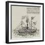 Chinese Drawing of an English War-Steamer-null-Framed Giclee Print