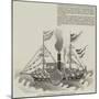 Chinese Drawing of an English War-Steamer-null-Mounted Giclee Print