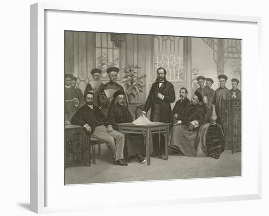 Chinese Embassy to Foreign Powers, 1868-Alonzo Chappel-Framed Giclee Print