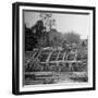 Chinese Engineers Construct a Wooden Bridge by Hand on the Ledo Road, Burma, July 1944-Bernard Hoffman-Framed Photographic Print