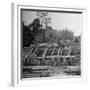 Chinese Engineers Construct a Wooden Bridge by Hand on the Ledo Road, Burma, July 1944-Bernard Hoffman-Framed Photographic Print