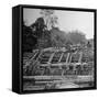 Chinese Engineers Construct a Wooden Bridge by Hand on the Ledo Road, Burma, July 1944-Bernard Hoffman-Framed Stretched Canvas