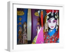 Chinese Eye Performer, Taiwan-Christian Kober-Framed Photographic Print