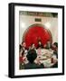 Chinese Family During Dinner at a Traditonally Decorated Restaurant-null-Framed Photographic Print