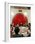 Chinese Family During Dinner at a Traditonally Decorated Restaurant-null-Framed Photographic Print