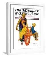 "Chinese Family," Saturday Evening Post Cover, April 2, 1927-Henry Soulen-Framed Giclee Print