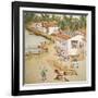 Chinese Farmers Sieving Rice-null-Framed Giclee Print