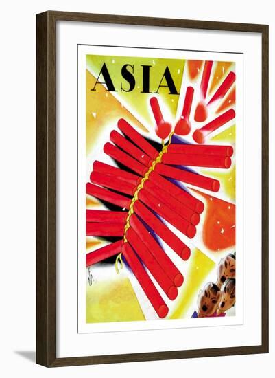 Chinese Fire Crackers-Frank Mcintosh-Framed Art Print