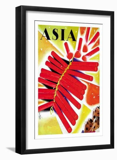 Chinese Fire Crackers-Frank Mcintosh-Framed Art Print