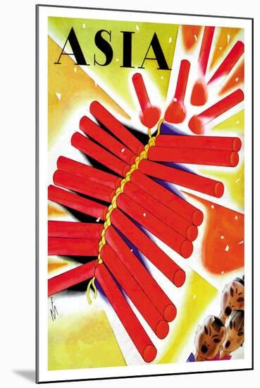 Chinese Fire Crackers-Frank Mcintosh-Mounted Art Print