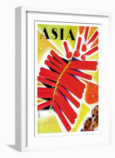 Chinese Fire Crackers-Frank Mcintosh-Framed Art Print