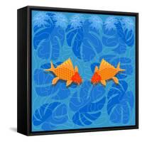 Chinese Fish-Claire Huntley-Framed Stretched Canvas