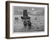 Chinese Fishermen in San Francisco Bay.-null-Framed Giclee Print