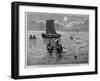 Chinese Fishermen in San Francisco Bay.-null-Framed Giclee Print