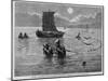 Chinese Fishermen in San Francisco Bay.-null-Mounted Giclee Print