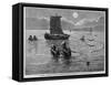 Chinese Fishermen in San Francisco Bay.-null-Framed Stretched Canvas