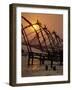 Chinese Fishing Nets at Fort Cochin, Kerala, India-Robert Harding-Framed Photographic Print