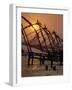 Chinese Fishing Nets at Fort Cochin, Kerala, India-Robert Harding-Framed Photographic Print