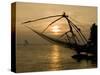 Chinese Fishing Nets at Sunset, Kochi (Cochin), Kerala, India, Asia-Stuart Black-Stretched Canvas