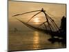 Chinese Fishing Nets at Sunset, Kochi (Cochin), Kerala, India, Asia-Stuart Black-Mounted Photographic Print