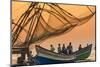 Chinese Fishing Nets, Cochin, Kerala, India-Peter Adams-Mounted Photographic Print