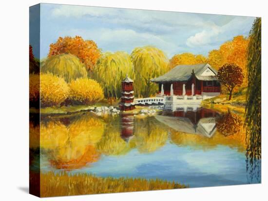 Chinese Garden In Berlin-kirilstanchev-Stretched Canvas