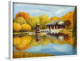 Chinese Garden In Berlin-kirilstanchev-Framed Art Print