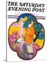 "Chinese Garden," Saturday Evening Post Cover, May 16, 1931-Henry Soulen-Stretched Canvas