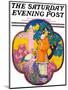 "Chinese Garden," Saturday Evening Post Cover, May 16, 1931-Henry Soulen-Mounted Premium Giclee Print