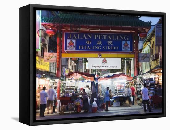 Chinese Gate at Petaling Street Market, Chinatown, Kuala Lumpur, Malaysia, Southeast Asia, Asia-Christian Kober-Framed Stretched Canvas