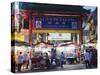 Chinese Gate at Petaling Street Market, Chinatown, Kuala Lumpur, Malaysia, Southeast Asia, Asia-Christian Kober-Stretched Canvas