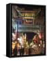 Chinese Gate, China Town at Night, Yokohama, Japan-Christian Kober-Framed Stretched Canvas