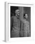 Chinese General Chiang Kai Shek Standing Side by Side W. Communist Ldr. Mao Tse Tung-null-Framed Photographic Print