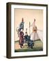 Chinese General with Standard-Bearer, C.1810-null-Framed Giclee Print