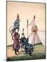 Chinese General with Standard-Bearer, C.1810-null-Mounted Giclee Print