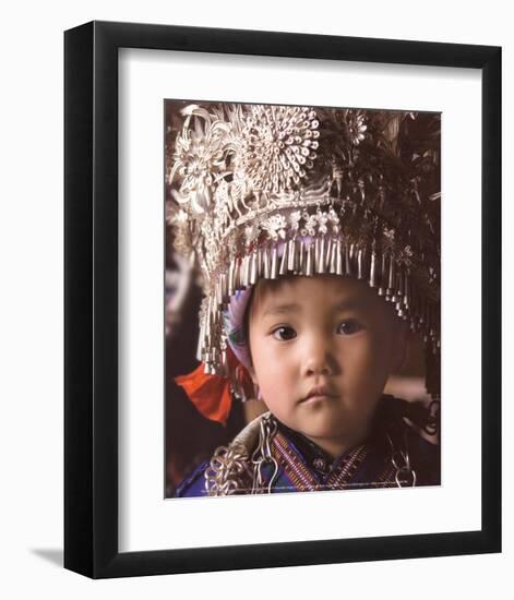 Chinese Girl-Nevada Wier-Framed Art Print