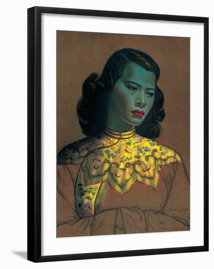 Chinese Girl-Vladimir Tretchikoff-Framed Premium Giclee Print