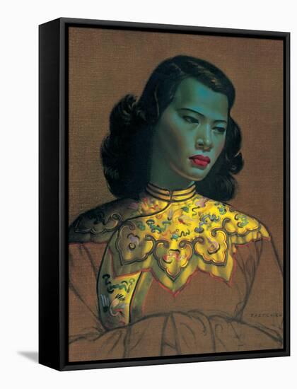 Chinese Girl-Vladimir Tretchikoff-Framed Stretched Canvas