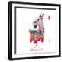 Chinese Goat Toy on White Background, Word for Goat , 2015 is Year of the Goat-kenny001-Framed Photographic Print