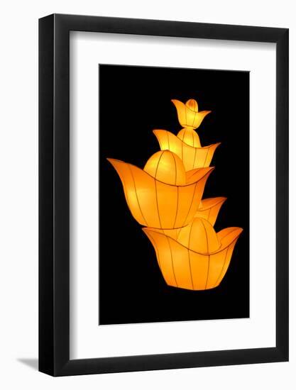 Chinese Gold Ingot Lantern-Liang Zhang-Framed Photographic Print