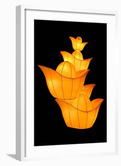 Chinese Gold Ingot Lantern-Liang Zhang-Framed Photographic Print