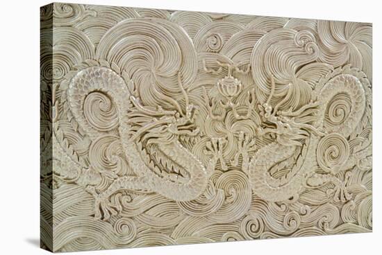 Chinese Golden Dragon-Ingka D. Jiw-Stretched Canvas