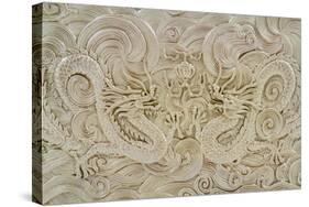 Chinese Golden Dragon-Ingka D. Jiw-Stretched Canvas