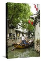 Chinese Gondola in the Water Village of Tongli, Jiangsu, China, Asia-Michael DeFreitas-Stretched Canvas