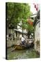 Chinese Gondola in the Water Village of Tongli, Jiangsu, China, Asia-Michael DeFreitas-Stretched Canvas