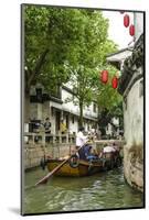 Chinese Gondola in the Water Village of Tongli, Jiangsu, China, Asia-Michael DeFreitas-Mounted Photographic Print