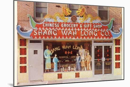 Chinese Grocery and Gift Shop-null-Mounted Art Print